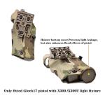 Mid-Low Ride Holster Platform Adapter Universal Belt Loop Receiver Plate Mounts Tactical Hand Gun Holster with Elastic Leg Strap (cp Holster 1#)