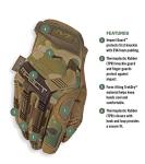 Mechanix Wear: M-Pact Tactical Gloves with Secure Fit, Touchscreen Capable Safety Gloves for Men, Work Gloves with Impact Protection and Vibration Absorption (Camouflage - MultiCam, Large)