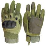 Sutekus Tactical Gloves Hard Knuckle Gloves with Touchscreen Fingers Hand Gear for Hiking, Camping, Hunting, Combat, Shooting, Cycling, Motorcycle (Green, Medium)