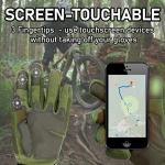 Sutekus Tactical Gloves Hard Knuckle Gloves with Touchscreen Fingers Hand Gear for Hiking, Camping, Hunting, Combat, Shooting, Cycling, Motorcycle (Green, Medium)