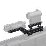 rdzzwxw Tactical Group Type Mount for EXPS3 Holographic Sight Red Dot Riser Mount Laser Combo Adapter Mount Base 20mm Picatinny Rail Riser Scope Mount for Night Vision T1/T2 Optic Sight
