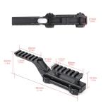 rdzzwxw Tactical Group Type Mount for EXPS3 Holographic Sight Red Dot Riser Mount Laser Combo Adapter Mount Base 20mm Picatinny Rail Riser Scope Mount for Night Vision T1/T2 Optic Sight