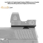 UTG Super Slim RDM20 Mount for Rear Sight Dovetail, S&W M&P , Black