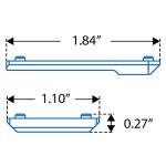 UTG Super Slim RDM20 Mount for Rear Sight Dovetail, S&W M&P , Black