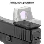 UTG Super Slim RMR Mount, for Glock Rear Sight Dovetail, Black