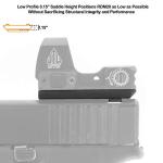 UTG Super Slim RDM20 Mount for Rear Sight Dovetail, Glock