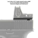 UTG Super Slim RMR Mount, for Glock Rear Sight Dovetail, Black