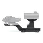 NECARL Tactical Group Type HY Mount Red Dot Riser Mount Laser Combo Adapter Mount Base Picatinny Rail Riser Scope Mount for T1 T2 Optic Scope Sight Holographic (4BK)