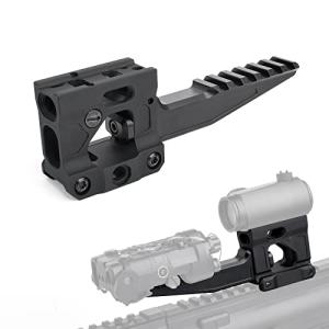 rdzzwxw Red Dot Riser Picatinny Riser Mount, 2" Red Dot Sight Laser Combo Mount, Tactical Optic Riser with Front Extended Riser Mount, for T1 T2 H1 H2 Optic Scope Laser Sight
