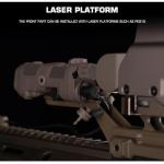 Tactical T1 Hydra Mount Metal Bracket Adapter 20mm Guide Rail for Airsoft Paintball Hunting (Tan)