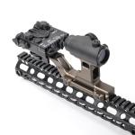 NECARL Tactical Group Type HY Mount Red Dot Riser Mount Laser Combo Adapter Mount Base Picatinny Rail Riser Scope Mount for T1 T2 Optic Scope Sight Holographic