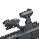 NECARL Tactical Group Type HY Mount Red Dot Riser Mount Laser Combo Adapter Mount Base Picatinny Rail Riser Scope Mount for T1 T2 Optic Scope Sight Holographic (4BK)