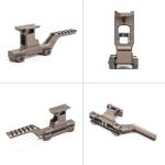 NECARL Tactical Group Type HY Mount Red Dot Riser Mount Laser Combo Adapter Mount Base Picatinny Rail Riser Scope Mount for T1 T2 Optic Scope Sight Holographic