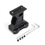 QIRUIMY T1 T2 Height Telescope Metal Riser Mount for 20mm Picatinny Rail (BK)