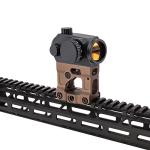 Phoking Red Dot Riser Mount Picatinny Riser Mounts for T1 T2 H1 H2 Optic Sight Accepts All Footprint Optics