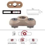 JIALITTE Mount Standard QD Swivel 1.25 Inch Adapter for Mlok Rail System (Sand)