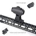 rdzzwxw Tactical Red Dot Riser Mount, Metal Picatinny Riser Scope Adapter Mount for T1 T2 Optic Sight, 2.91" Optic Centerline Optic Riser, Fit for 20mm Picatinny Rail