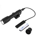 Phoking Tactical Flashlight Rifle Weapon Light M600C Mlok Flashlight LED White Light Tactical Light with Pressure Switch Black