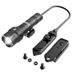 Feyachi Tactical Flashlight- 1200 Lumen LED Rifle Light,Waterproof with Picatinny/M Lock Mount, Pressure Switch Included (Fixed Picatinny Mounted)