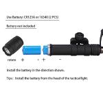 Phoking Tactical Flashlight Rifle Weapon Light M600C Mlok Flashlight LED White Light Tactical Light with Pressure Switch Black