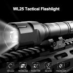 Feyachi Tactical Flashlight- 1200 Lumen LED Rifle Light,Waterproof with Picatinny/M Lock Mount, Pressure Switch Included (Fixed Picatinny Mounted)