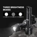 Feyachi Tactical Flashlight- 1200 Lumen LED Rifle Light,Waterproof with Picatinny/M Lock Mount, Pressure Switch Included (Fixed Picatinny Mounted)