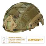 OneTigris Helmet Cover, Tactical Fast Cloth for Ops-Core Fast PJ Helmet in Size M/L, OneTigris PJ Airsoft Cover in Size M/L