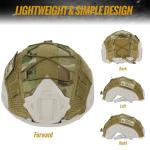 OneTigris Helmet Cover, Tactical Cloth Cover for Fast Helmet in Size L or M/L, XL or L/XL, Bump Helmet in Size XL or L/XL - ZKB12 No Helmet