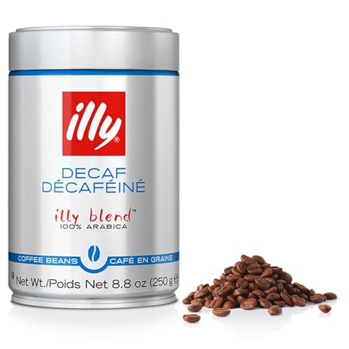 Illy Decaf Whole Bean Coffee, Medium Roast - 6 Tins