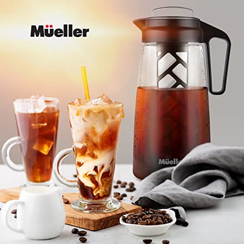 Mueller Cold Brew Maker: 2-Quart Pitcher with Mesh Filter