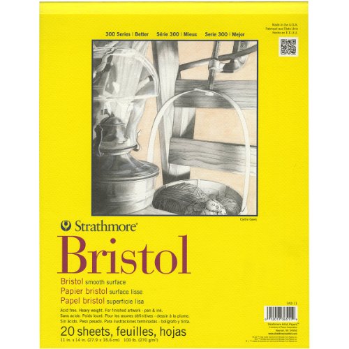 Strathmore Bristol Paper Pad - Smooth, 11x14 - 20 Sheets