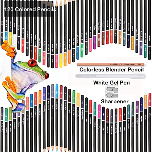 Kalour Premium 120-Color Colored Pencils for Artists