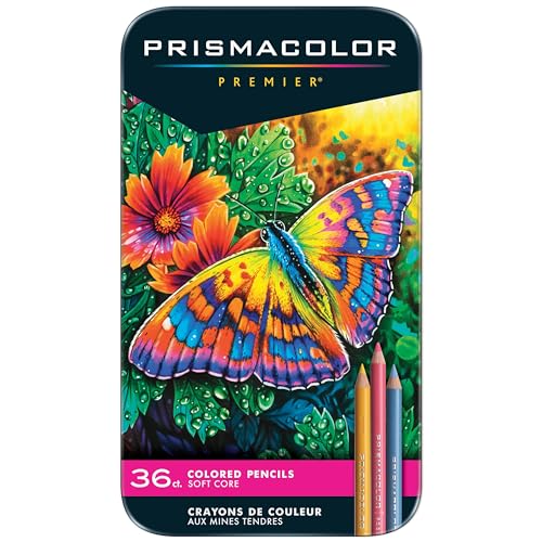 Prismacolor Premier Colored Pencils, Soft Core, 36 Colors