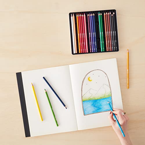 24-Count Soft Core Colored Pencils by Amazon Basics