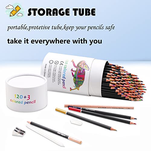 Kalour Premium 120-Color Colored Pencils for Artists