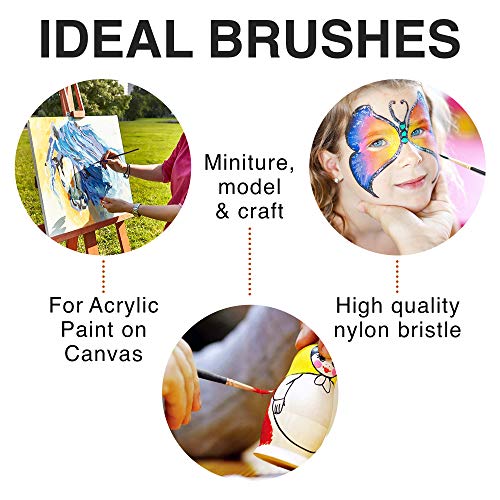 12-Piece Professional Paint Brush Set - Ideal for All Painting Styles