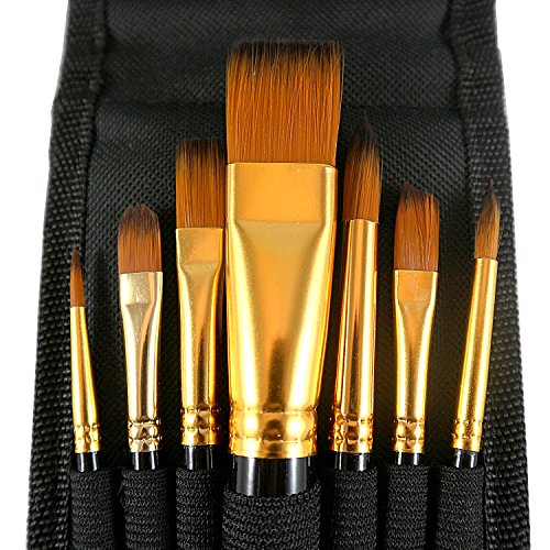 LorDac Arts Brush Set: 7 Artist Brushes for Multiple Mediums