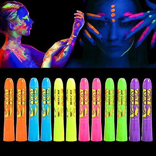 Glow in The Dark Body Face Paint Set