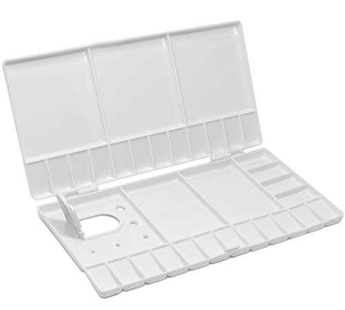 Portable Large White Watercolor Paint Palette Case