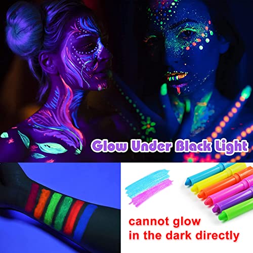 Glow in The Dark Body Face Paint Set