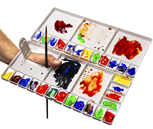 Portable Large White Watercolor Paint Palette Case