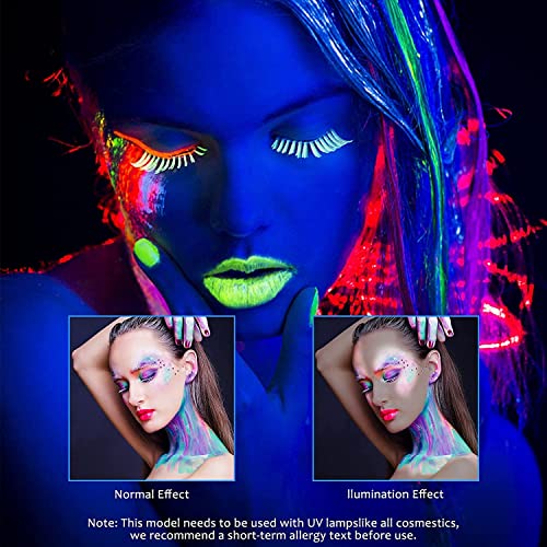 Glow in The Dark Body Face Paint Set