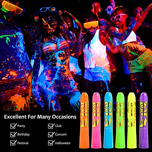Glow in The Dark Body Face Paint Set