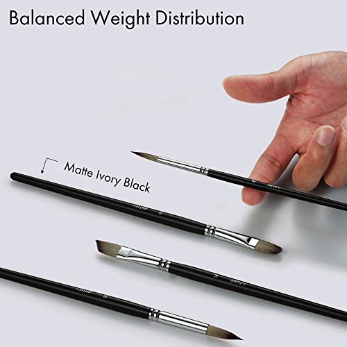 Artify 24pc Expert Brush Set for Acrylic, Oil, Watercolor