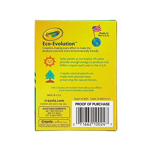 Crayola Standard Crayon Set, Assorted Colors (24)