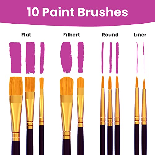Watercolor Paint Set - 36 Tubes & Brushes