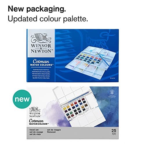 24 Whole Pans Watercolor Paint Set by Winsor & Newton
