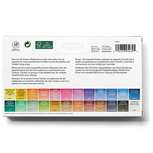 24 Whole Pans Watercolor Paint Set by Winsor & Newton