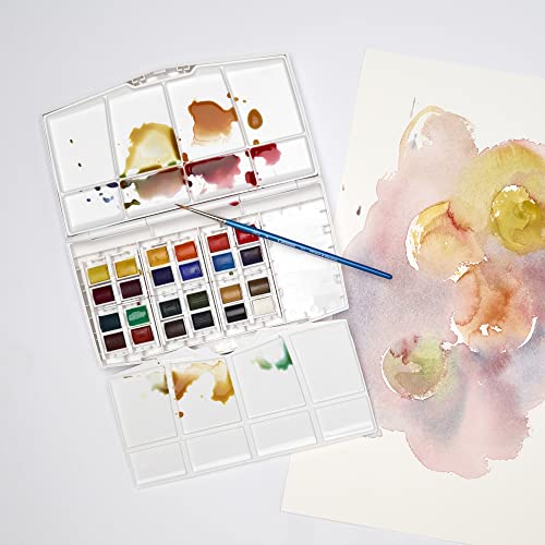 24 Whole Pans Watercolor Paint Set by Winsor & Newton