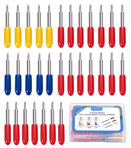 30PCS Fine Point Blades for Cricut Explore Air